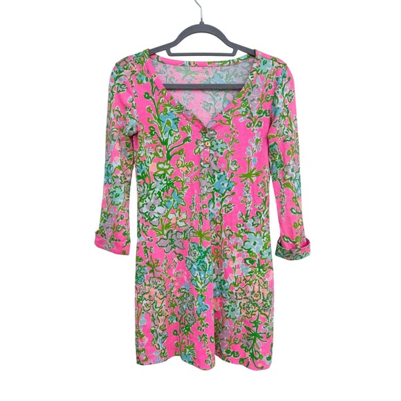 Lilly Pulitzer Dresses & Skirts - Lilly Pulitzer Palmetto Short Dress, 3/4 Sleeves, Sz XXS